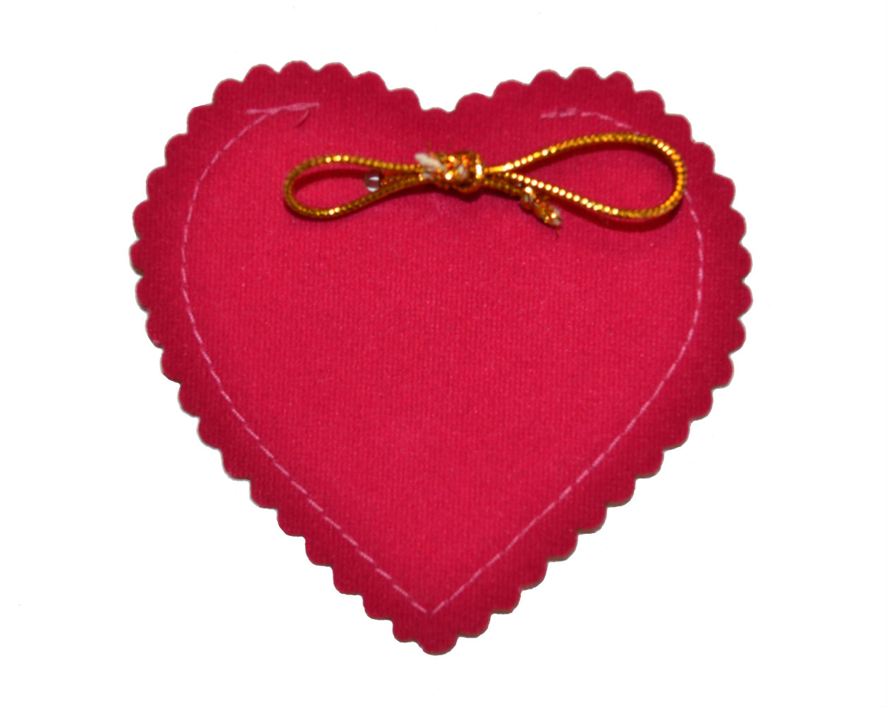 картинка Мешочек сердечко, маленький, розовый от Клио