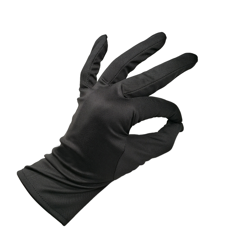 картинка Перчатки микрофибра, черные, XS (двусторонние) от Клио
