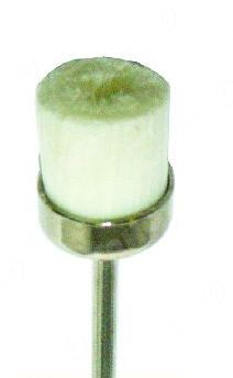 картинка Щетка кисть торцевая d=12 мм (белая, нейлон) от Клио
