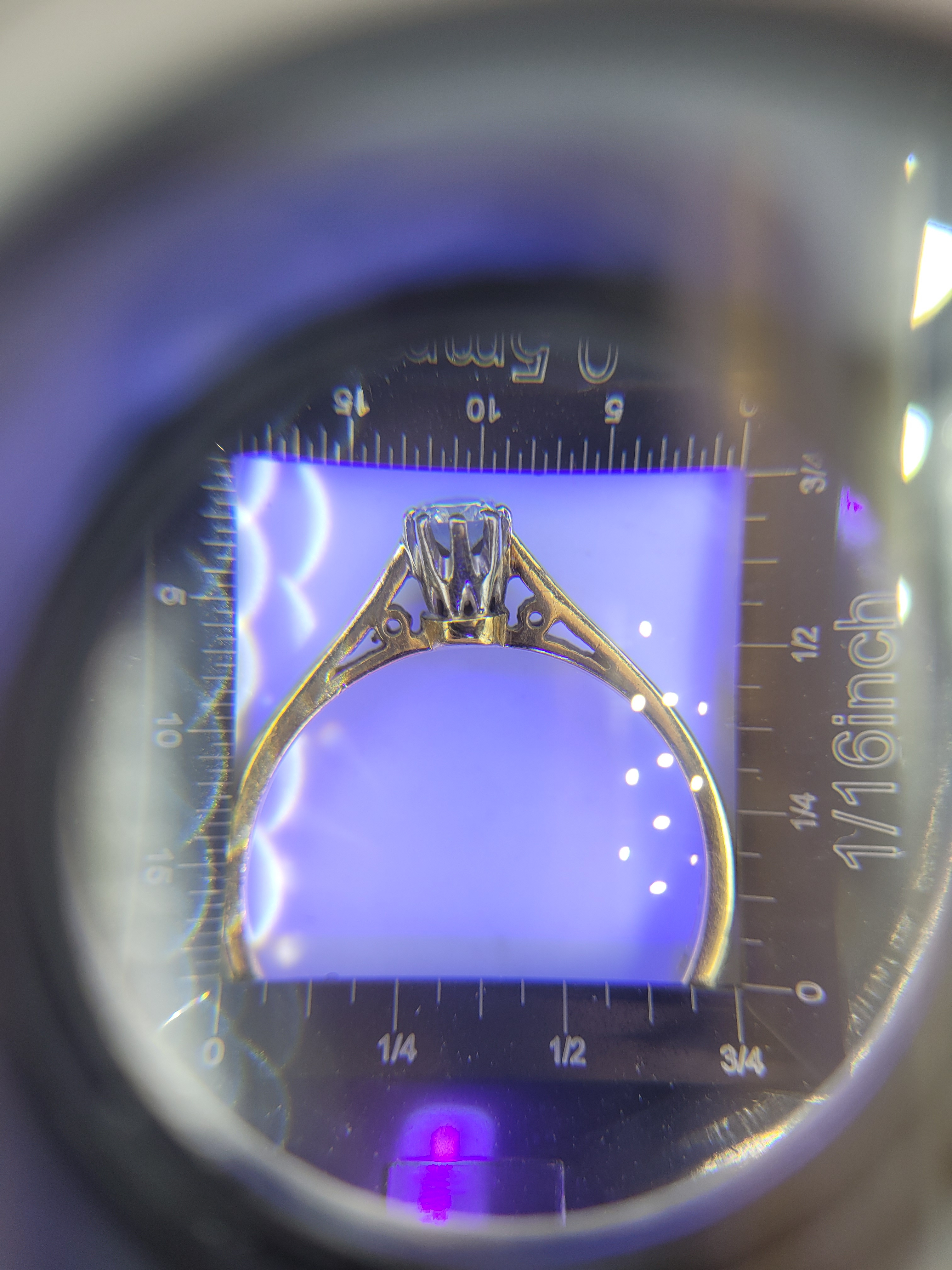 картинка Лупа  измерительная 30х, d= 27 мм(LED+Уф  подсветка) от Клио