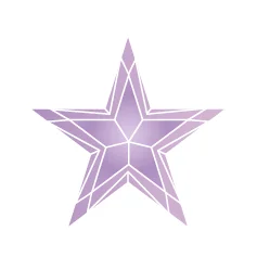 Фианит лавандовый звезда 5 x 5