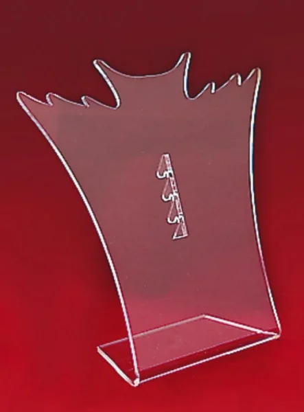 Шея с резными плечиками  пластик прозрачный