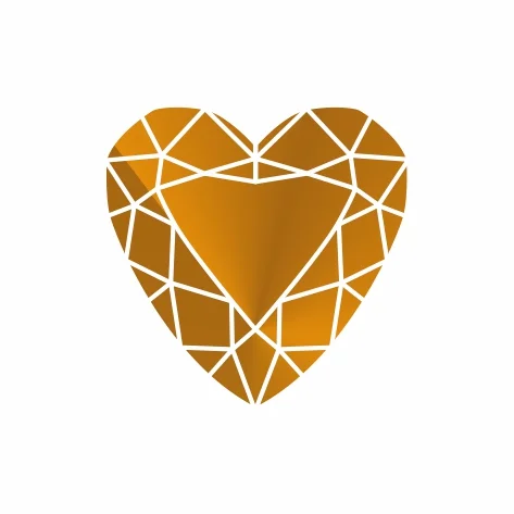 Цитрин желтый сердце 6х6