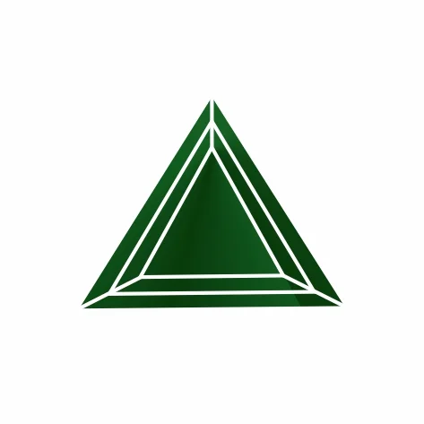 Ювелирное стекло темно-зеленое треугольник 3х3х3