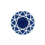 Синтетическая шпинель темно-синий круг 7,0