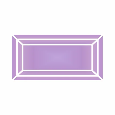 Фианит лавандовый багет 5х2,5