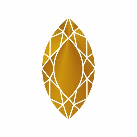 Ювелирное стекло желтый маркиз 4х2