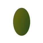 Фианит оливковый кабошон 7 x 5