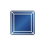 Синтетическая шпинель темно-синий квадрат 2,5 x 2,5