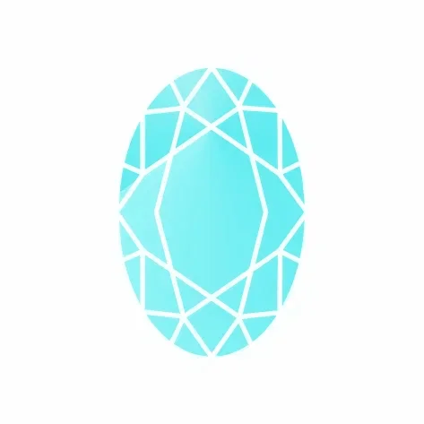 Бирюза синтетический овал 8х6