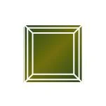 Фианит оливковый квадрат 12 x 12