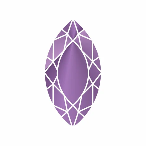 Фианит аметистовый маркиз 5 x 2,5