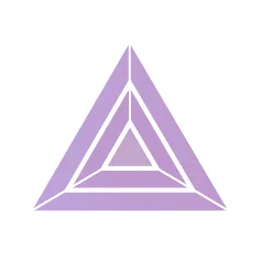 Фианит лавандовый треугольник 8 x 8 x 8