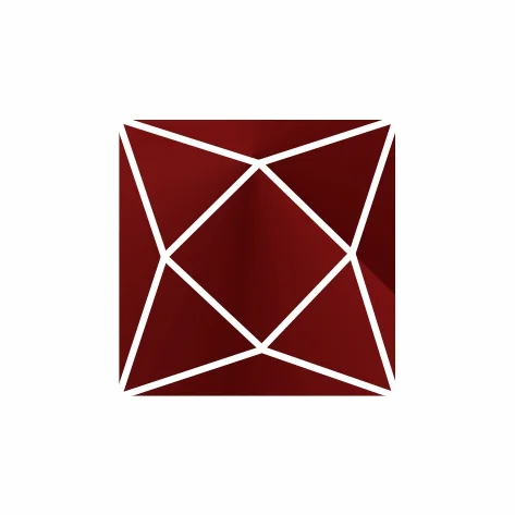 Ювелирное стекло красное каре 4х4