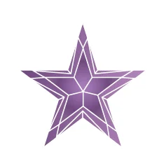 Фианит аметистовый звезда 6 x 6