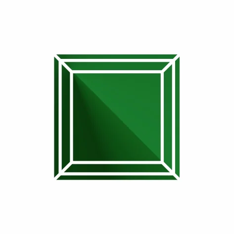 Ювелирное стекло зеленое квадрат 6х6