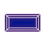 Фианит танзанит багет 6х3