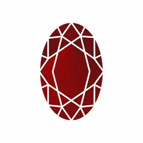 Гранат овал 6 x 4