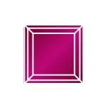 Синтетический корунд рубин квадрат 5,5 x 5,5