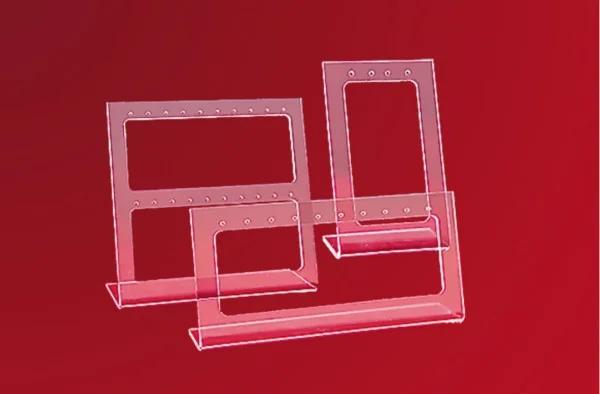 Соты под серьги пластик прозрачный