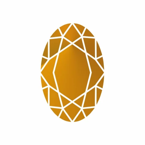 Цитрин желтый овал 5х3