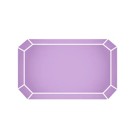 Фианит лавандовый экран 10х10