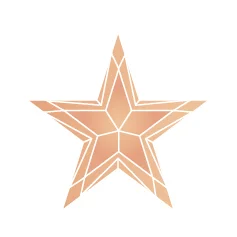 Фианит шампань звезда 4 x 4