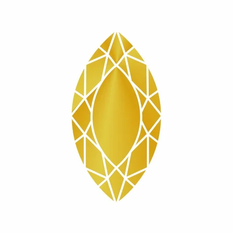 Фианит желтый маркиз 5 x 3