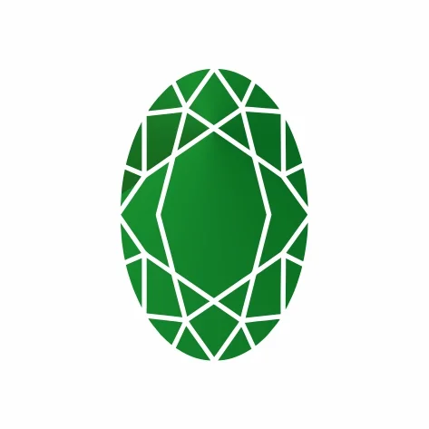 Фианит изумрудный овал 4х2