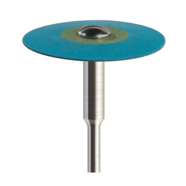 Резинка с алмазной крошкой (линза 26х3 мм, синий, грубый) 