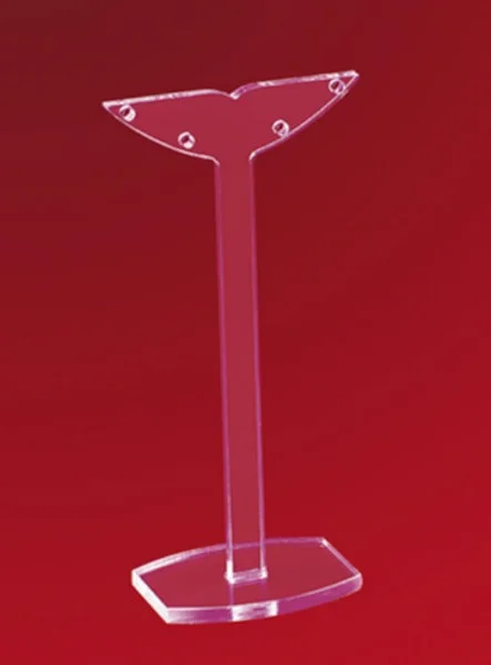 Подставка под серьги  пластик прозрачный