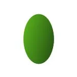 Фианит зеленый кабошон 12 x 10