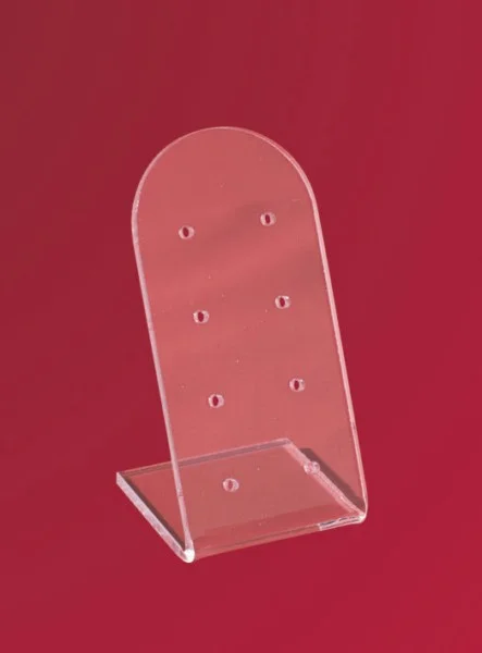 Подставка "карман" под серьги  пластик прозрачный