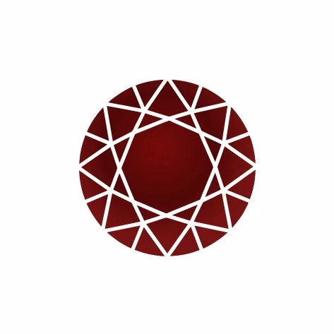 Ювелирное стекло красное круг d=1,25