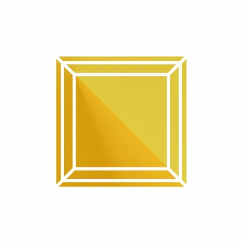 Фианит желтый квадрат 7 x 7