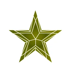 Фианит оливковый звезда 5 x 5