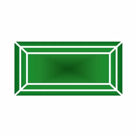 Фианит изумрудный багет 5х4