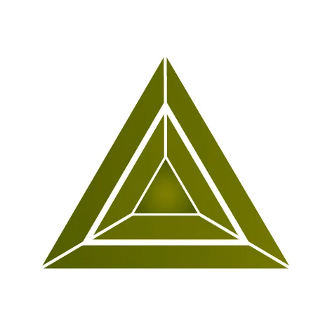 Фианит оливковый треугольник 11 x 11 x 11