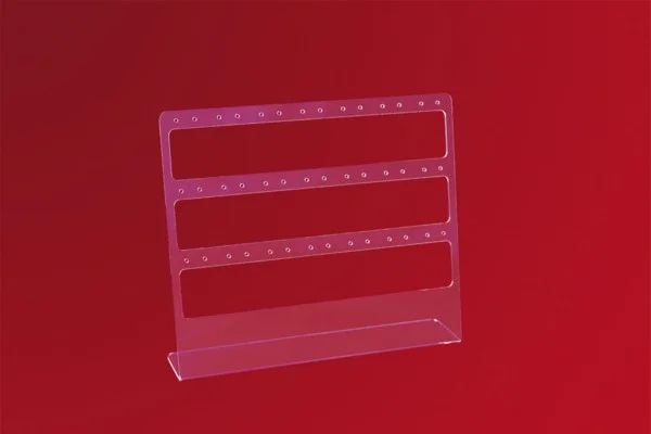 Подставка под серьги   пластик прозрачный