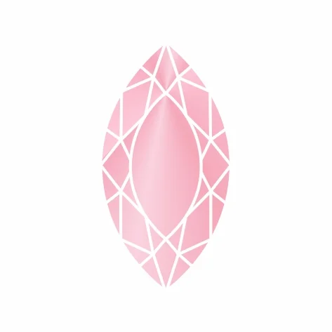 Фианит розовый маркиз 14 x 7