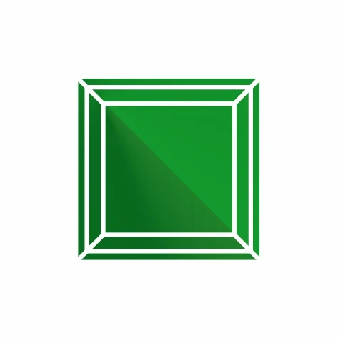 Фианит изумрудный квадрат 3,5х3,5