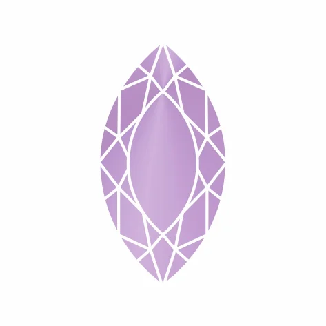 Фианит лавандовый маркиз 16х8