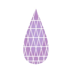 Фианит лавандовый бриолет 7 x 5