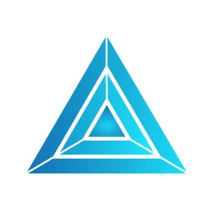 Фианит голубой треугольник 5 x 5 x 5