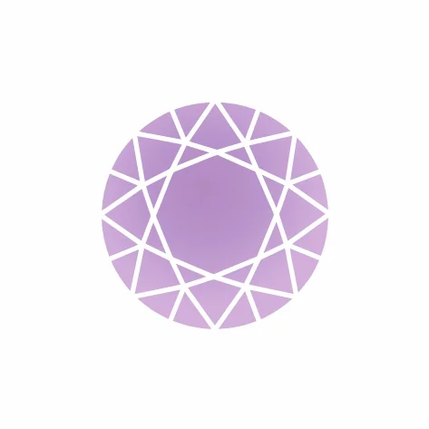 Фианит лавандовый круг d=1,0