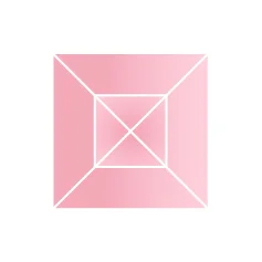 Фианит розовый каре 15х15