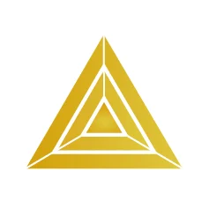 Фианит желтый треугольник 14 x 14 x 14