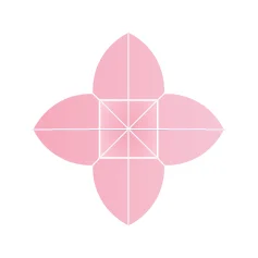 Фианит розовый лилия 4х4