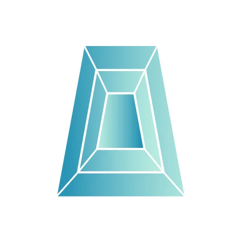 Топаз sky светло-голубой трапеция 5х2,5х1,5