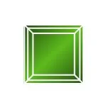 Фианит зеленый квадрат 9 x 9
